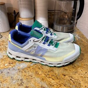 On Running Blue and Green Sneakers size 12.5